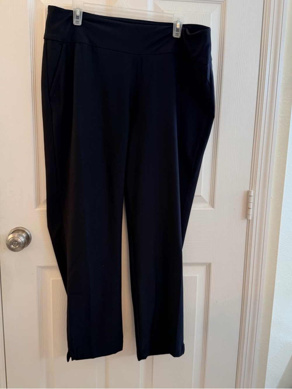 adidas Women's Black Straight Leg Pull-On Golf Pants XL